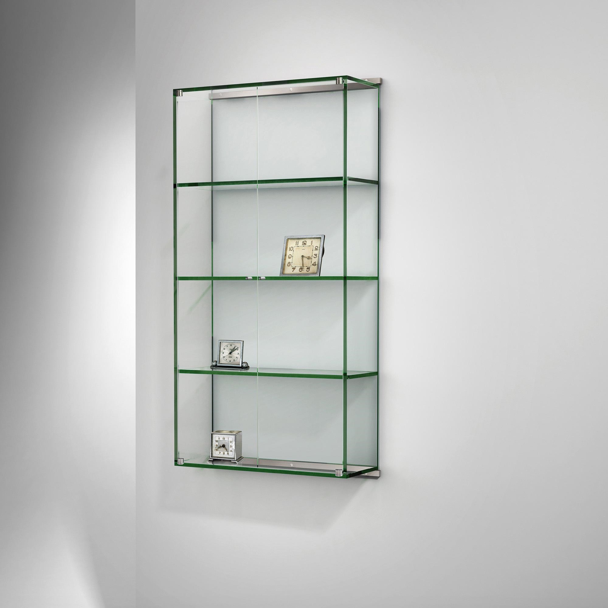 Glass wall cabinet VITRO by DREIECK DESIGN: V III - in floatglass