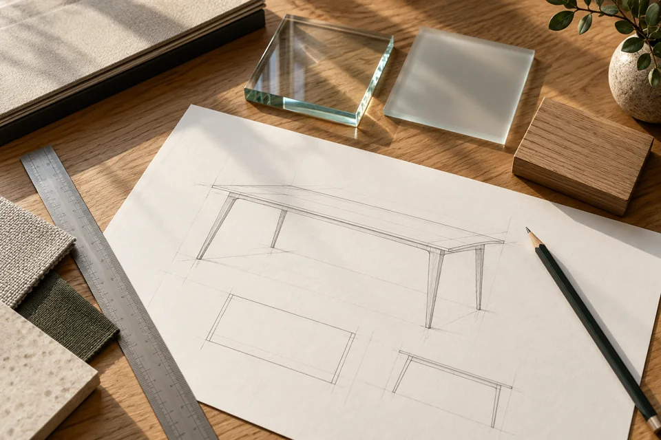 Generierte Materialillustration: Nutzbare Fachhöhe