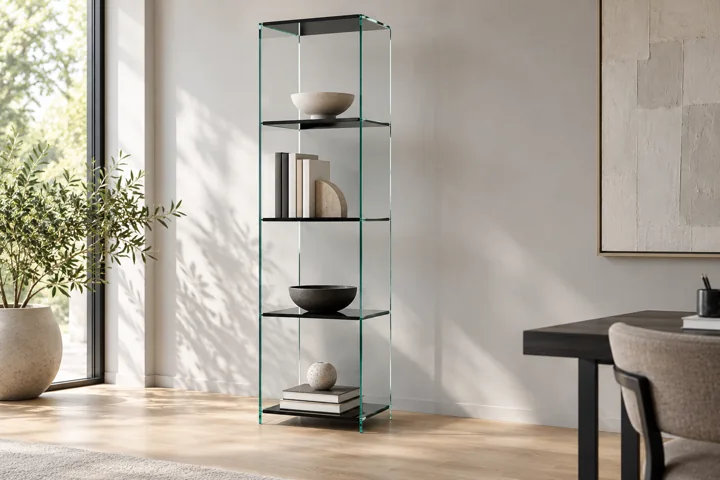 Dunkle Ebenen für ein ruhiges Arbeitszimmer. TOURELLE OFFICE · Generierte Konzeptvisualisierung