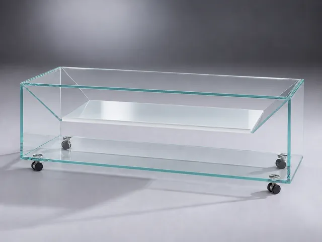 B 124 · Optiwhite Intermediate shelf · satin · material illustration