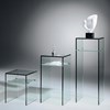 Designer Glassäule ARCADIA von DREIECK DESIGN: 50 - 80 - 110 - FLOATGLAS - Zwischenböden satiniert