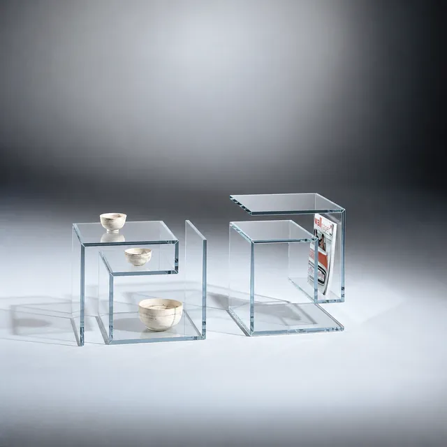 JANUS I · Optiwhite · Clear · two orientations · Material illustration