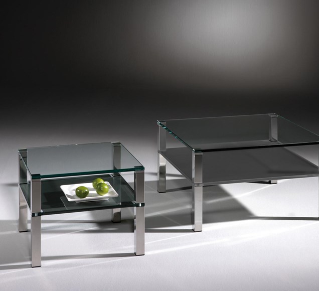 Kleine Couchtische aus Glas: kompakte Designs