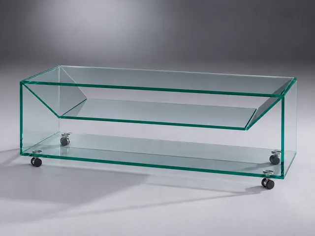 B 124 · Floatglas Intermediate shelf · clear · material illustration