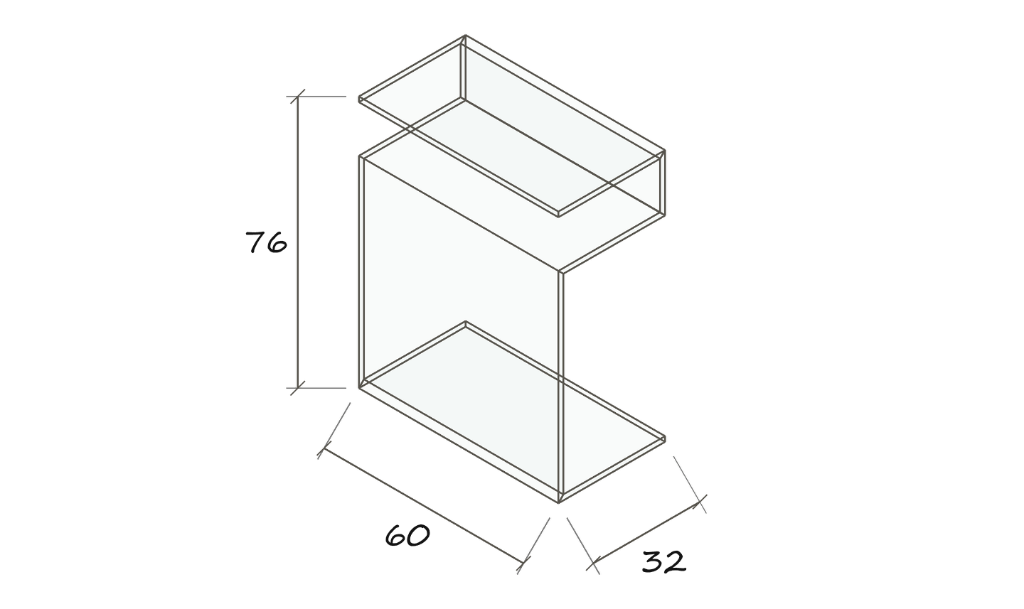 Isolated dimension drawing JANUS VII