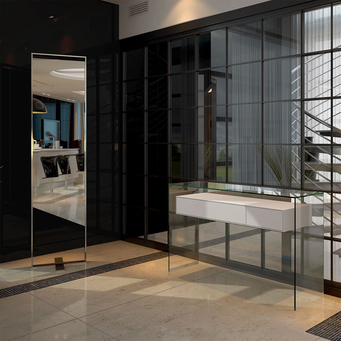 FLY furniture by DREIECK DESIGN — standard float glass