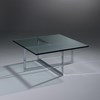 Glass cocktail table MILES by DREIECK DESIGN: M 9942 - FLOATGLASS clear