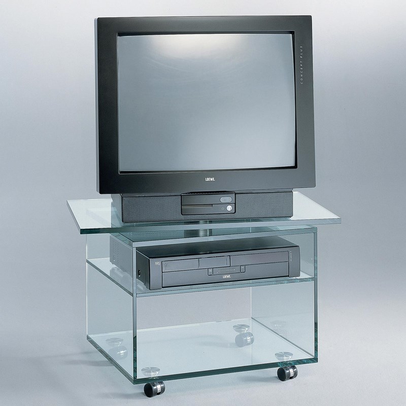 DREIECK DESIGN - glass tv rack DIOGENES II - FLOATGLASS