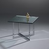 Glass cocktail table MILES by DREIECK DESIGN: M 6648 - FLOATGLASS clear
