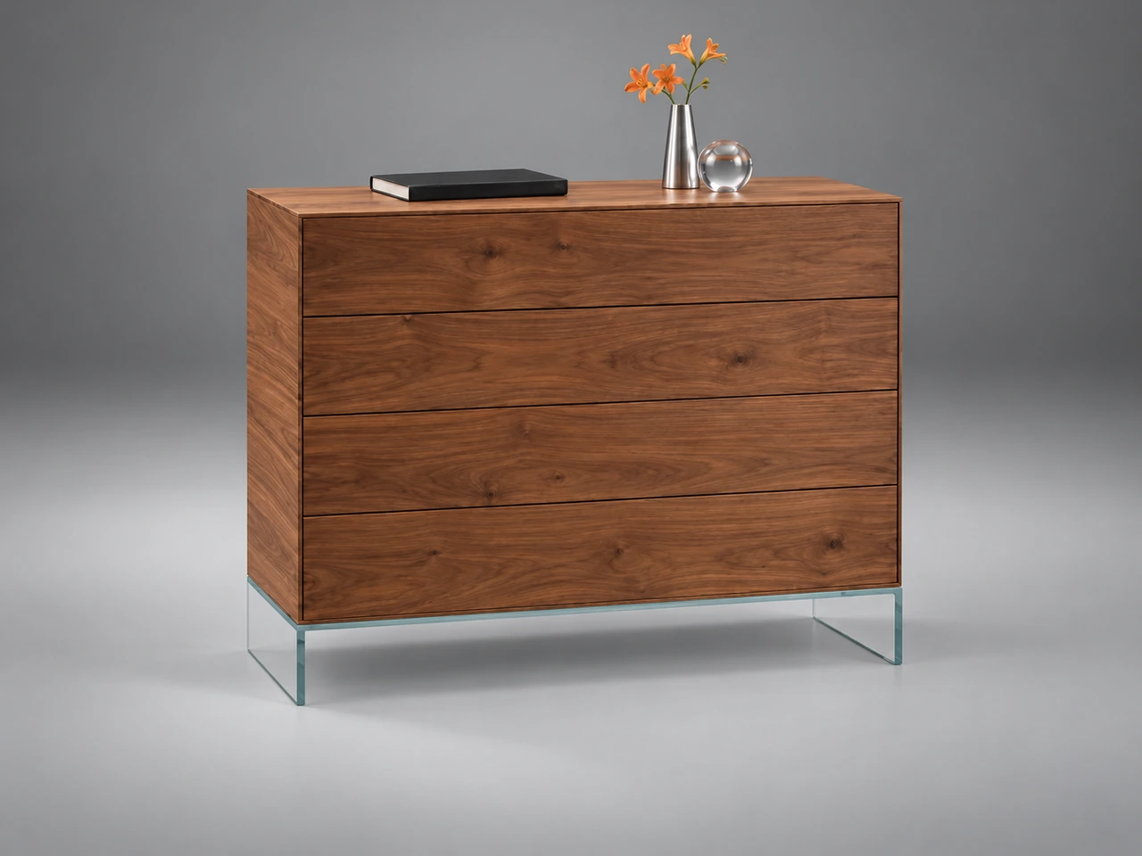 walnut · matt lacquered – material illustration