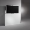DREIECK DESIGN - glass tv rack LEVEL III - OPTIWHITE velvet color pure white