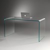 Bent glass desk UT 61 by DREIECK DESIGN - OPTIWHITE