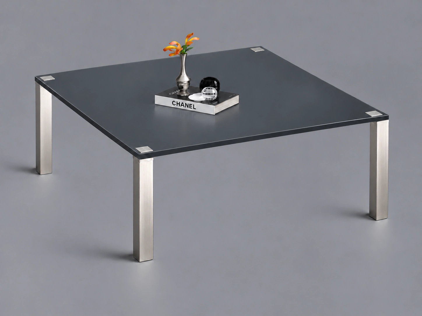 QUADRO · Floatglas Samtcolor · Anthracite grey RAL 7016 · Material illustration
