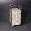Solid wood commode FUSION wood 44 by DREIECK DESIGN: OPTIWHITE + wood vintage grey
