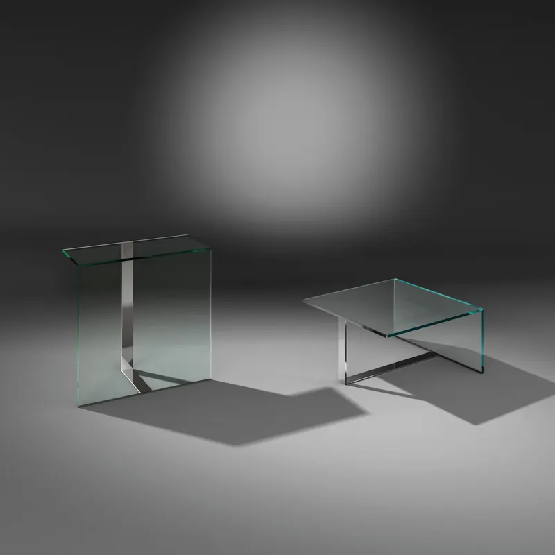 DAVIS SOLO · L-shaped glass section