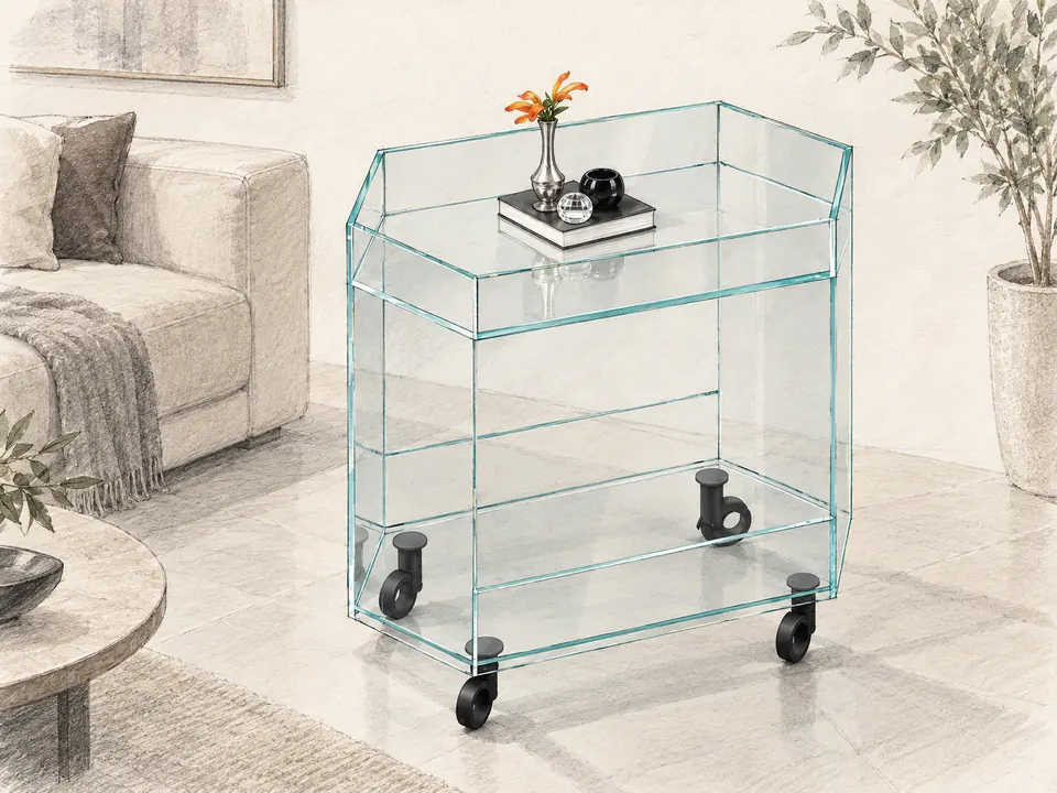 EXAGON · Artistic room illustration; example furnishing arrangement