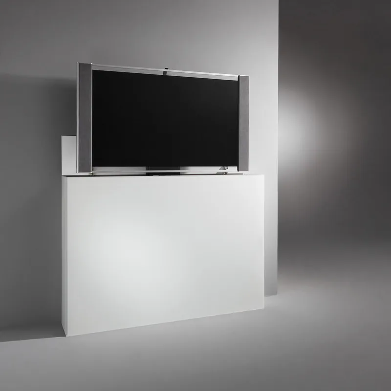 LEVEL III · Optiwhite Samtcolor Reinweiß · Fernseher ausgefahren