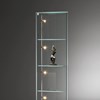 Triangular glass cabinet SOLUS by DREIECK DESIGN: (with halogen lighting) - door hinged on left - OPTIWHITE clear