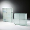 Hochwertige Glasvitrine SHINE von DREIECK DESIGN: Sh III - Sh II - Floatglas satiniert