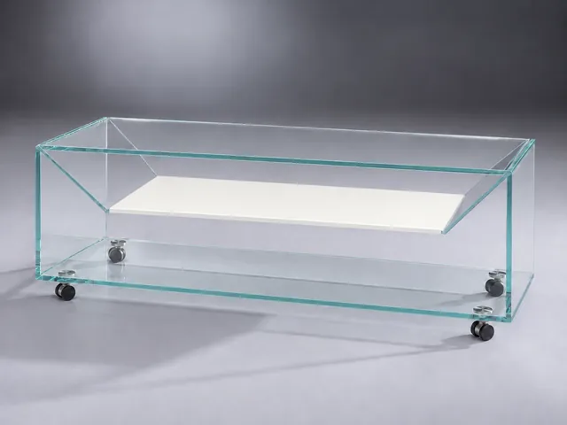 B 124 · Optiwhite Intermediate shelf · Samtcolor · fine matt · Pure White RAL 9010 · material illustration