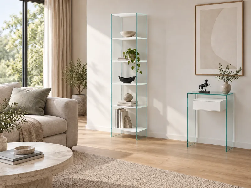 TOURELLE OFFICE + FLY console table · Illustrative room setting · Example furnishing arrangement