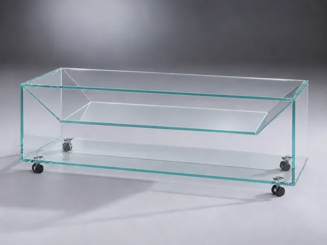 B 124 · Optiwhite Intermediate shelf · clear · material illustration