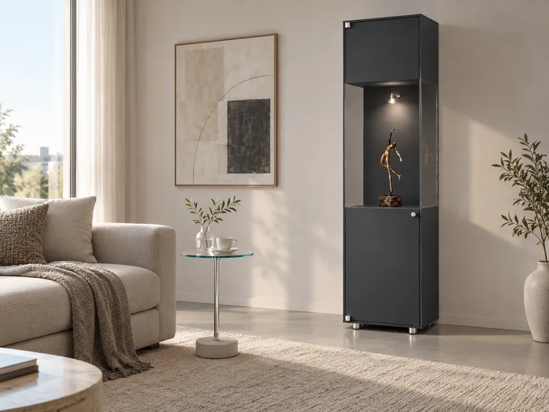 SOLUS COLORLINE + ROTON side table · Illustrative room setting · Example furnishing arrangement