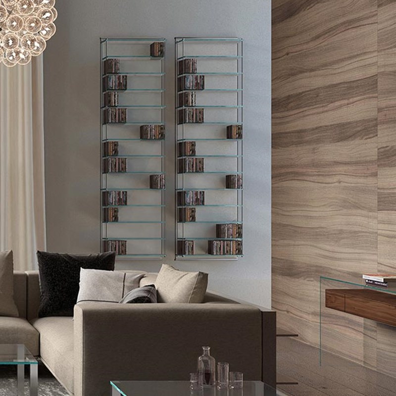 Cd Glass Racks Buy glass CD storage from DREIECK DESIGN