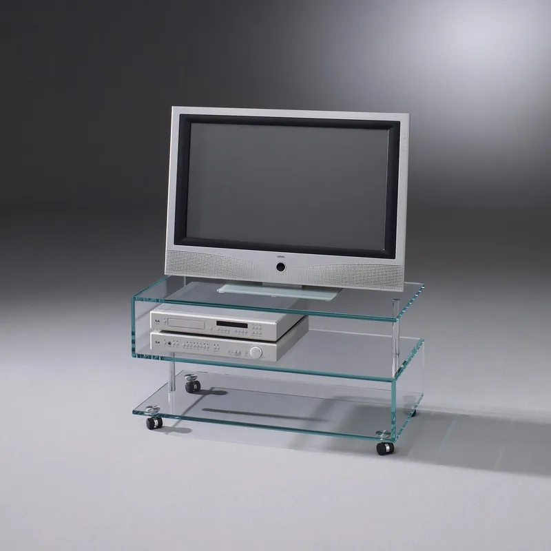 Glas-Fernsehwagen JANUS von DREIECK DESIGN: JANUS IX - OPTIWHITE klar