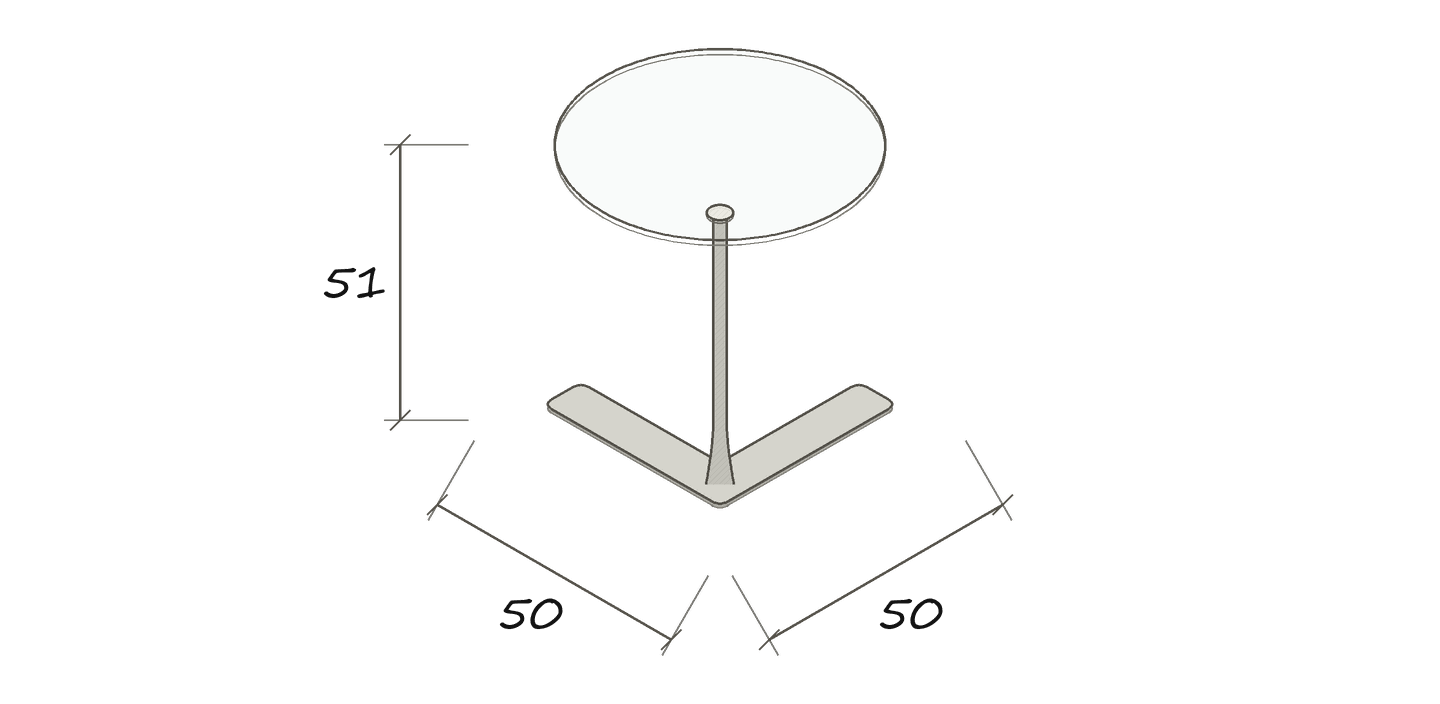 FADO · Maßskizze im Planungsstil · FADO · Ø 50 · 51 cm
