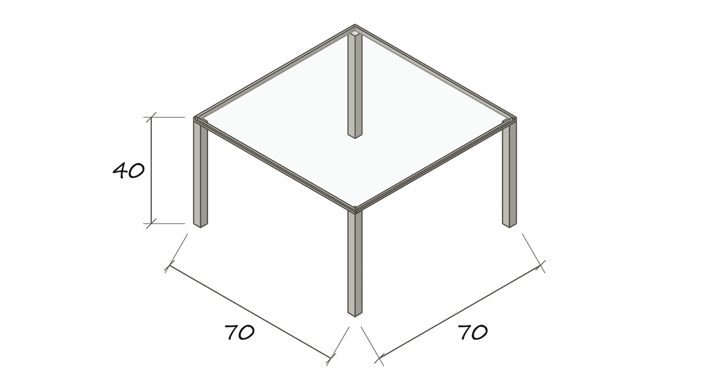 Isolated dimension drawing FAME
