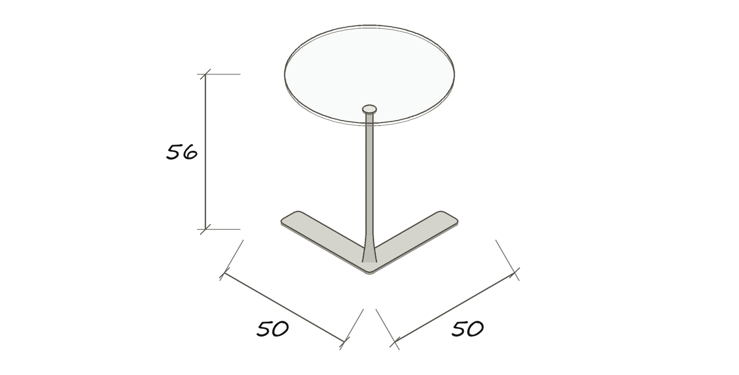 FADO · Maßskizze im Planungsstil · FADO · Ø 50 · 56 cm