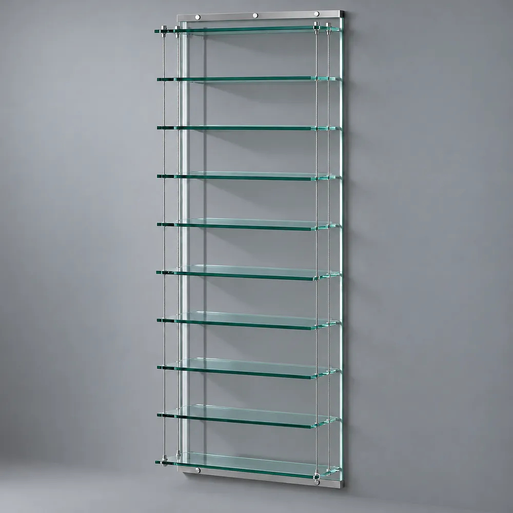 CD WALL SHELVES · CD 432 · Floatglas Clear · material illustration