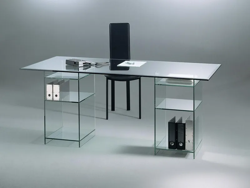 CLASSIC · 5532 Floatglas + base with two glass shelving units
