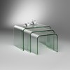 Glass nesting table ST05 by DREIECK DESIGN: ST05-1 + ST05-2 + ST05-3 - FLOATGLASS