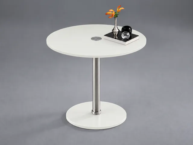 RONDO · Optiwhite · Samtcolor · soft matt · Pure white RAL 9010 · Material illustration