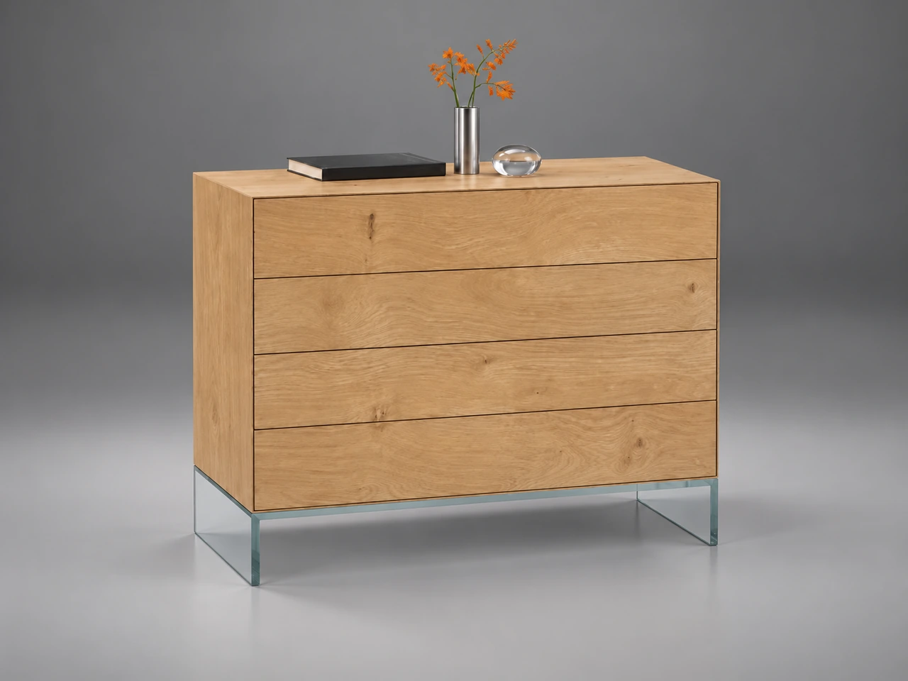 oak · matt lacquered – material illustration