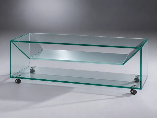 B 124 · Floatglas Intermediate shelf · satin · material illustration