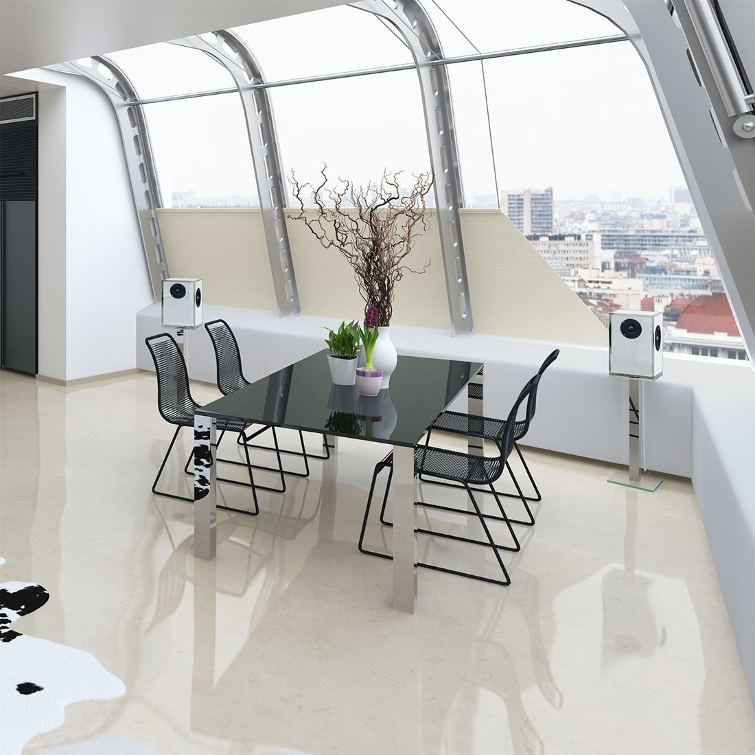 QUADRO MAGNUM furniture by DREIECK DESIGN — standard float glass