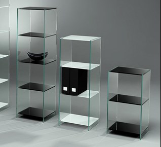 Glasregal für Wohnzimmer und Büros von DREIECK DESIGN kaufen