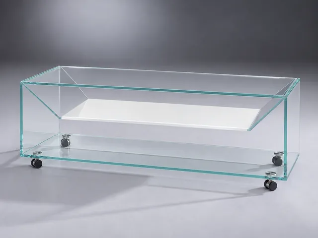 B 124 · Optiwhite Intermediate shelf · Color · glossy · Pure White RAL 9010 · material illustration