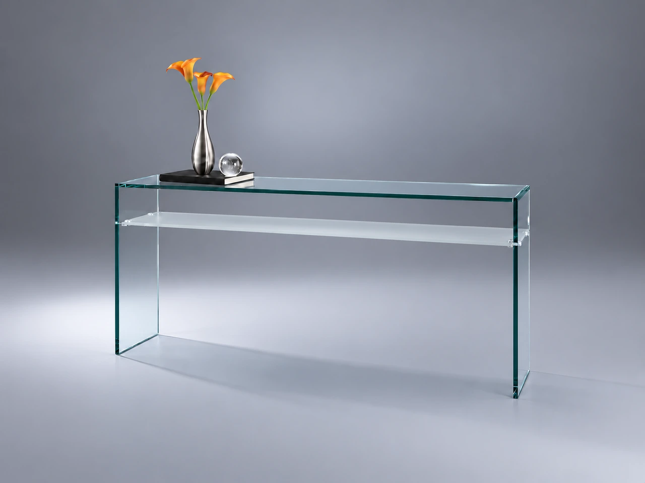 ARCADIA MAGNUM · Optiwhite · Shelf satin-finished · material illustration