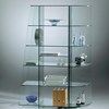 Glass shelves TOURELLE by DREIECK DESIGN: T IV S + T IV (with additional shelf) + T IV E - FLOATGLASS