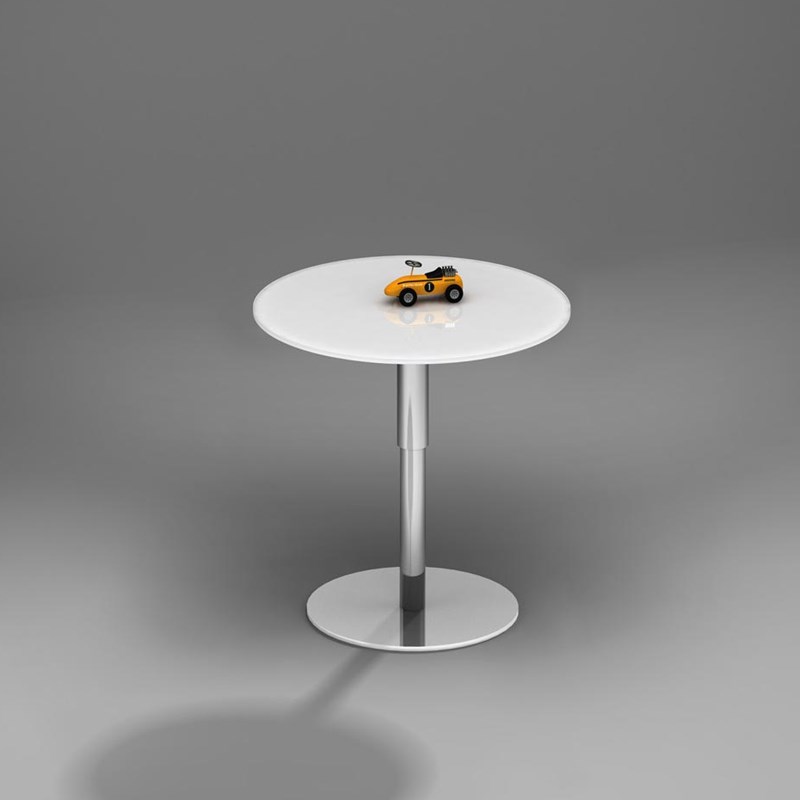 Höhenverstellbaren Couchtisch aus Glas von DREIECK DESIGN kaufen