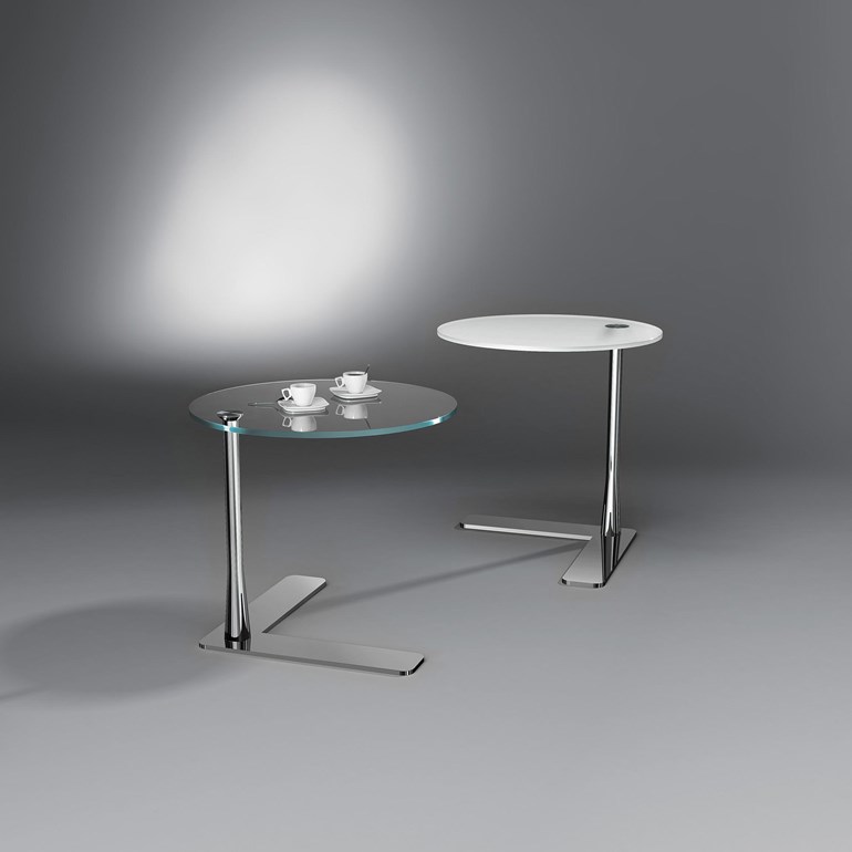 Moderner Beistelltisch aus Glas FADO von DREIECK DESIGN