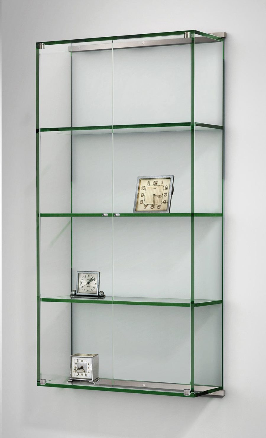 VITRO wall-mounted glass display cabinet with two glass doors