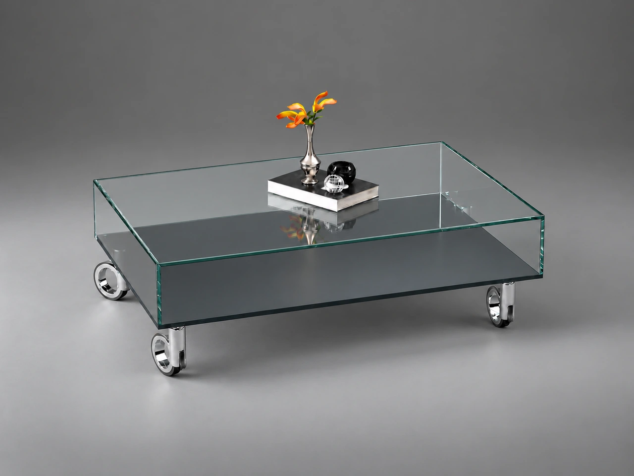 KATO R · Floatglas Samtcolor · Anthrazitgrau RAL 7016 · Materialillustration